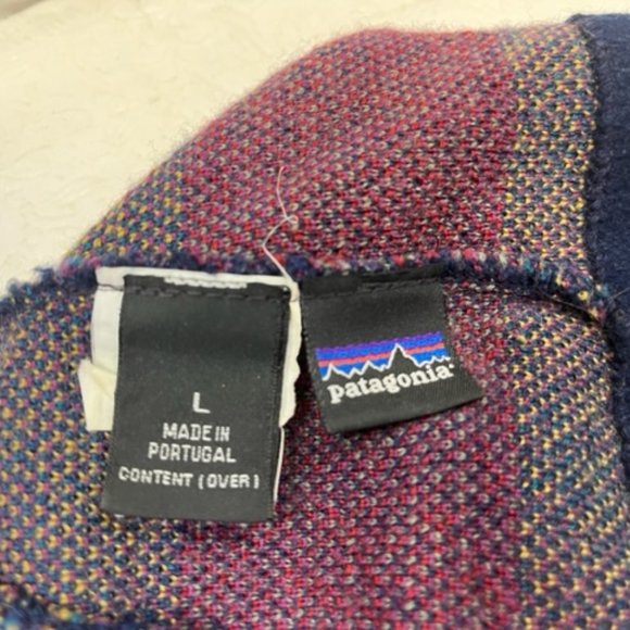 VTG Patagonia Wool Winter Ski Hat Beanie w/ Pom Pom Tassel Pom Portugal Large - Picture 8 of 9